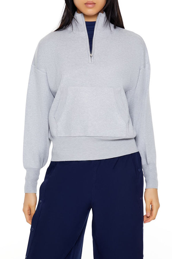 forever 21 Half-Zip Funnel Neck Sweater