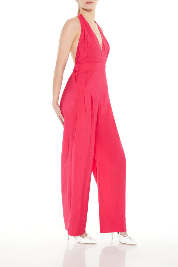 Forever 21 Halter Wide-Leg Jumpsuit