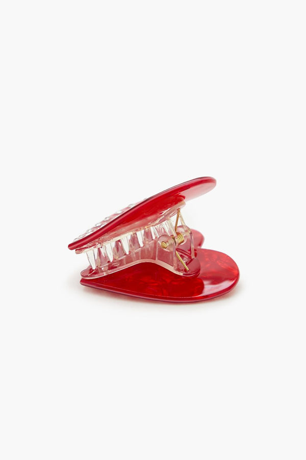 Forever 21 Heart Rhinestone Claw Clip