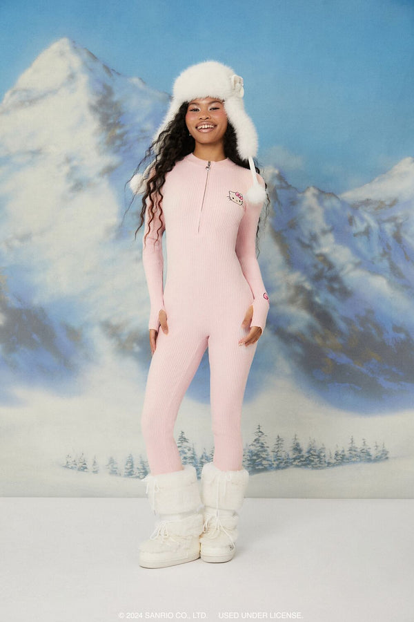 Forever 21 Hello Kitty Ribbed Jumpsuit
