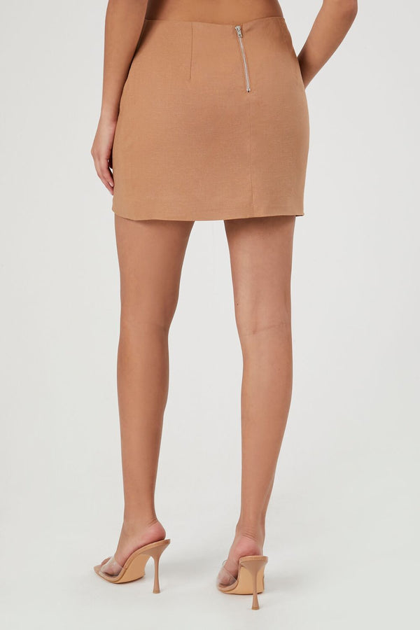 Forever 21 High-Rise A-Line Mini Skirt