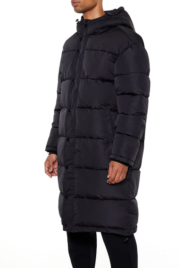 Forever 21 Hooded Longline Puffer Jacket