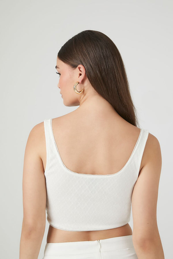 Forever 21 Hook-and-Eye Cropped Tank Top