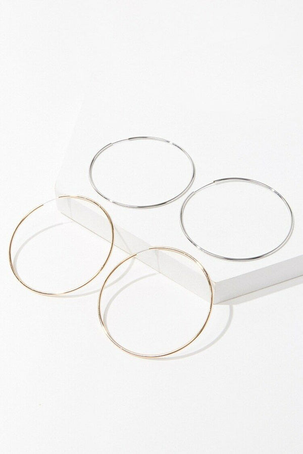 forever 21 Infinity Hoop Earring Set