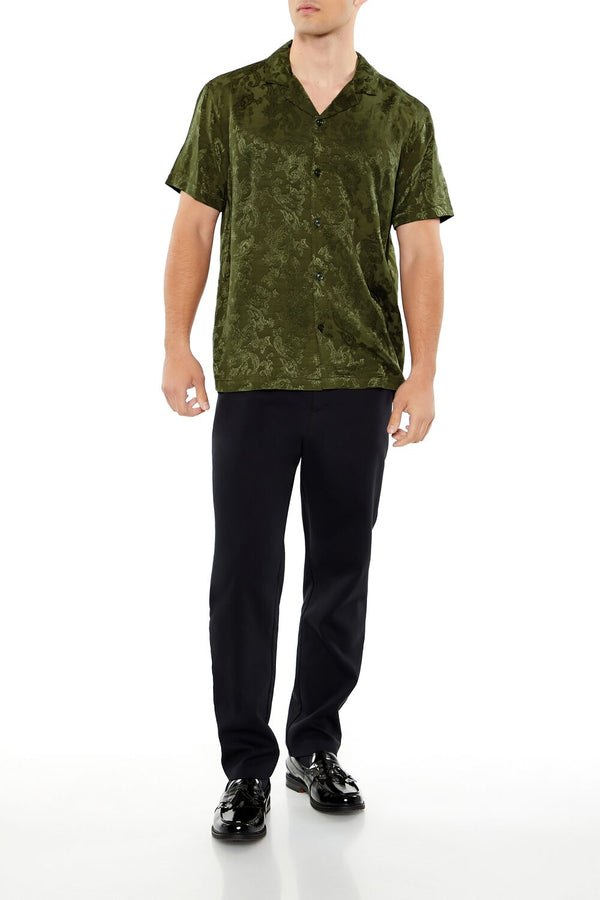 Forever 21 Jacquard Paisley Shirt