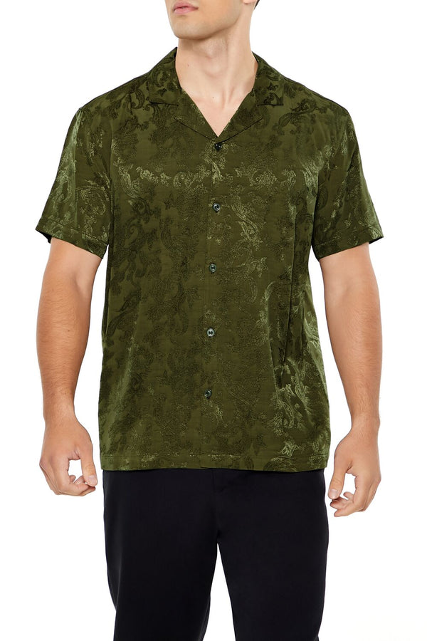 forever 21 Jacquard Paisley Shirt