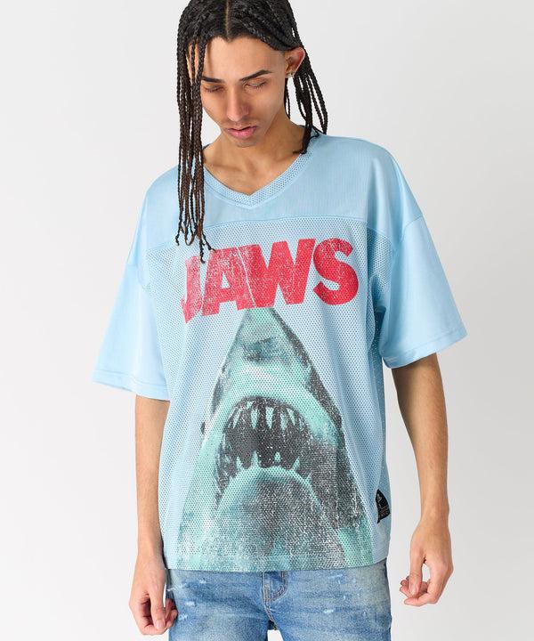 Forever 21 Jaws Football Jersey - Light Blue