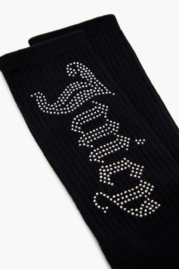 Forever 21 Juicy Couture Rhinestone Crew Socks