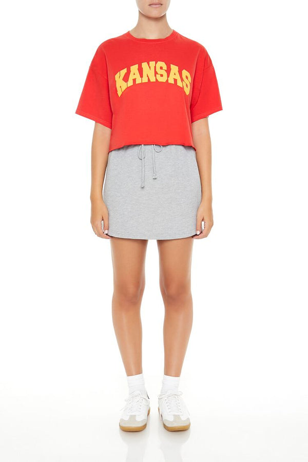 Forever 21 Kansas Graphic Cropped Tee