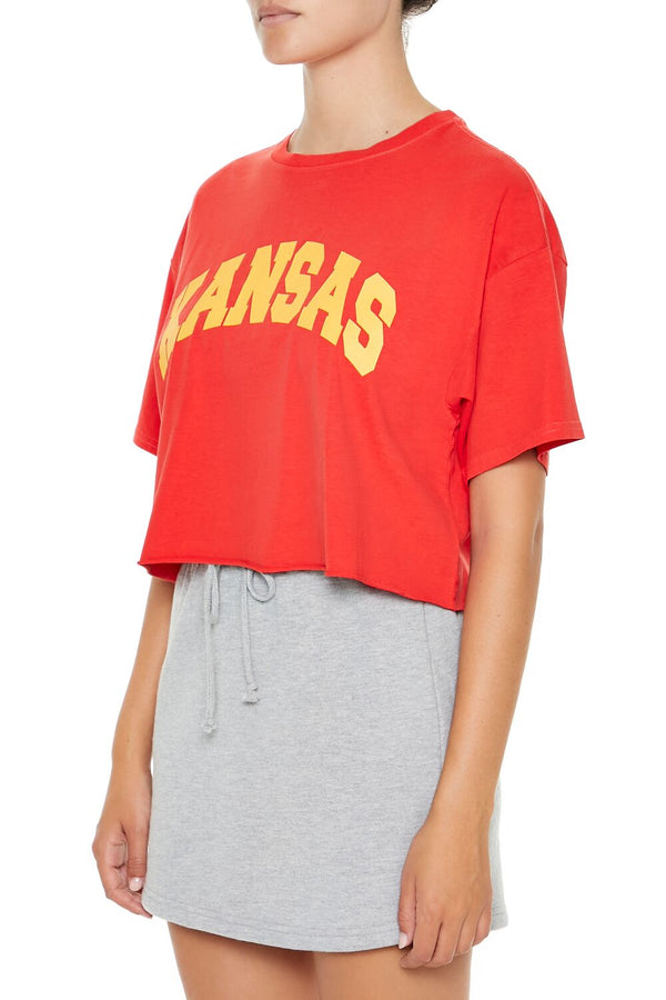 Forever 21 Kansas Graphic Cropped Tee