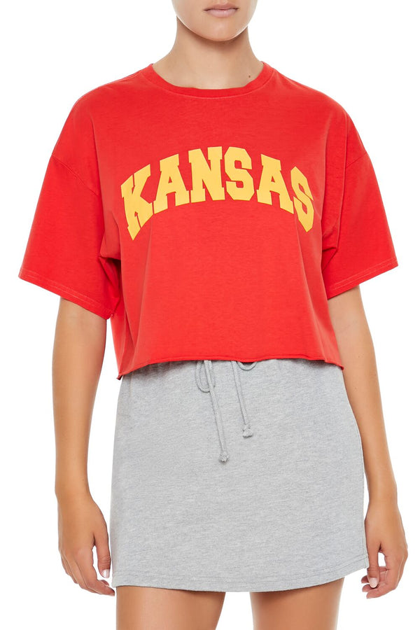 forever 21 Kansas Graphic Cropped Tee
