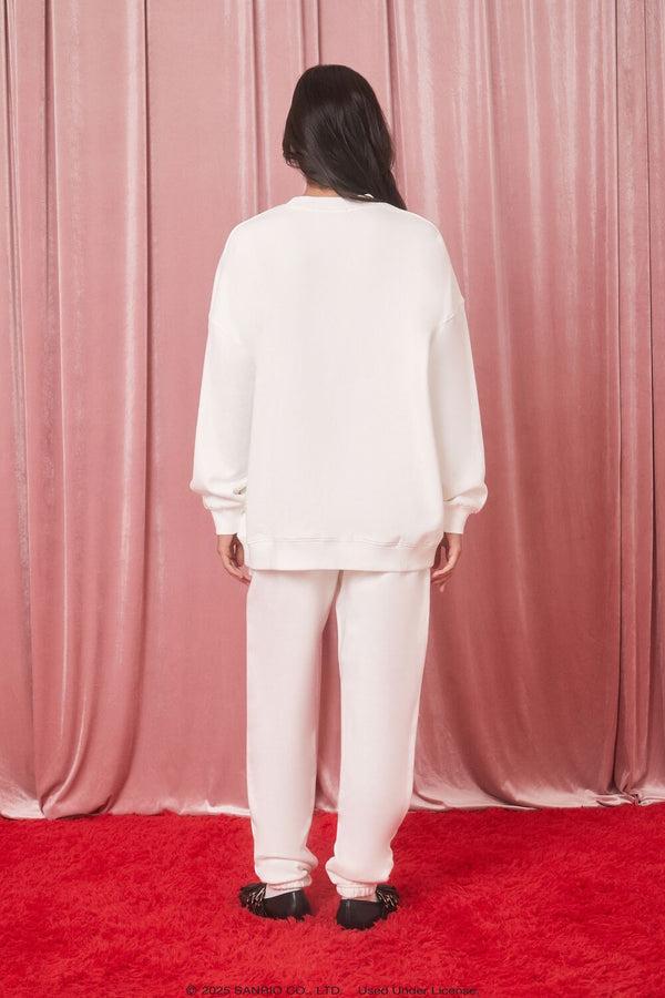 Forever 21 Lace Heart Hello Kitty Joggers