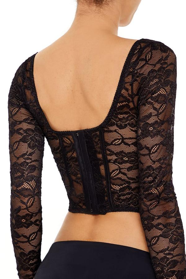 Forever 21 Lace Lingerie Corset Crop Top