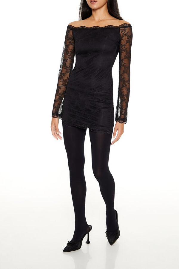 Forever 21 Lace Off-the-Shoulder Mini Dress