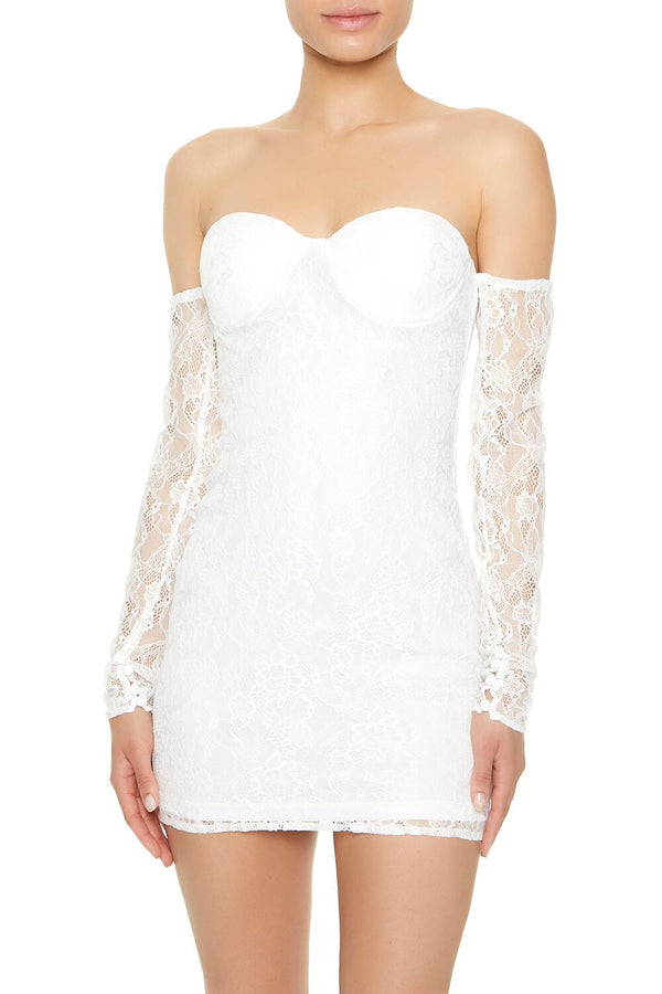 Forever 21 Lace Off-the-Shoulder Mini Dress