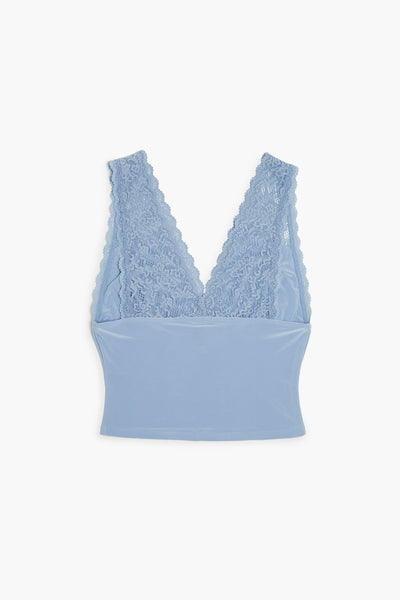 Forever 21 Lace Scalloped-Trim Tank Top