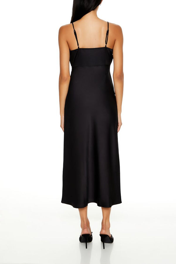 Forever 21 Lace-Trim Maxi Slip Dress