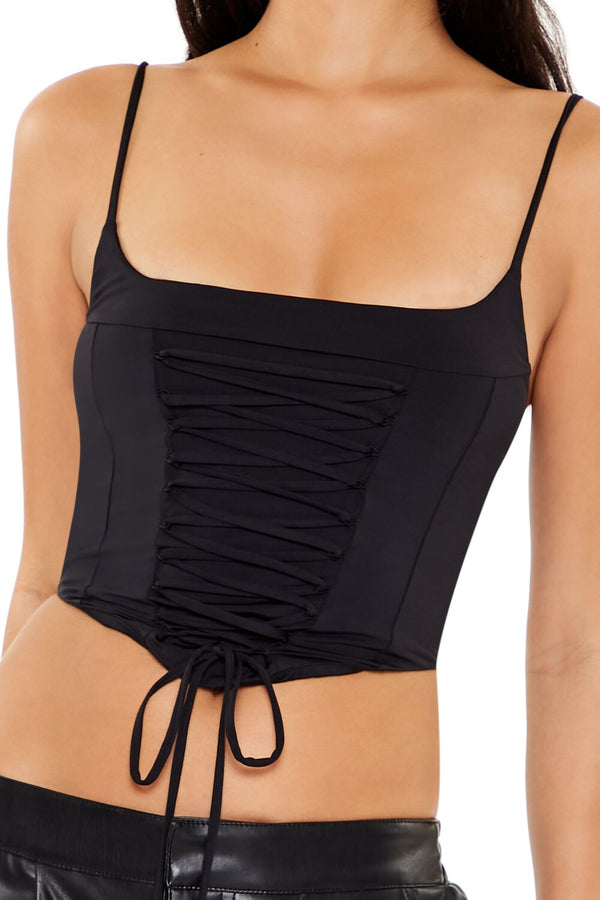 Forever 21 Lace-Up Bustier Cami