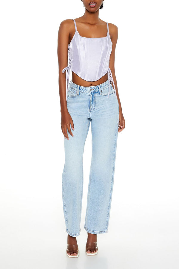 Forever 21 Lace-Up Corset Cami