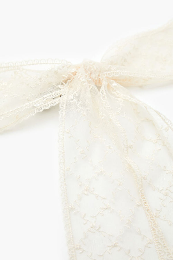 Forever 21 Lattice Lace Bow Hair Barrette