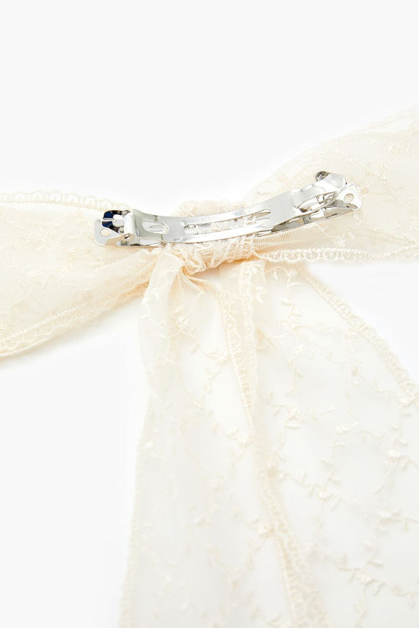 Forever 21 Lattice Lace Bow Hair Barrette