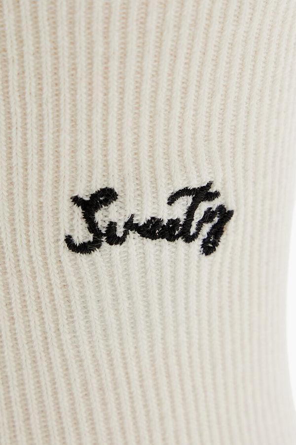 Forever 21 Lettuce-Edge Sweety Crew Socks
