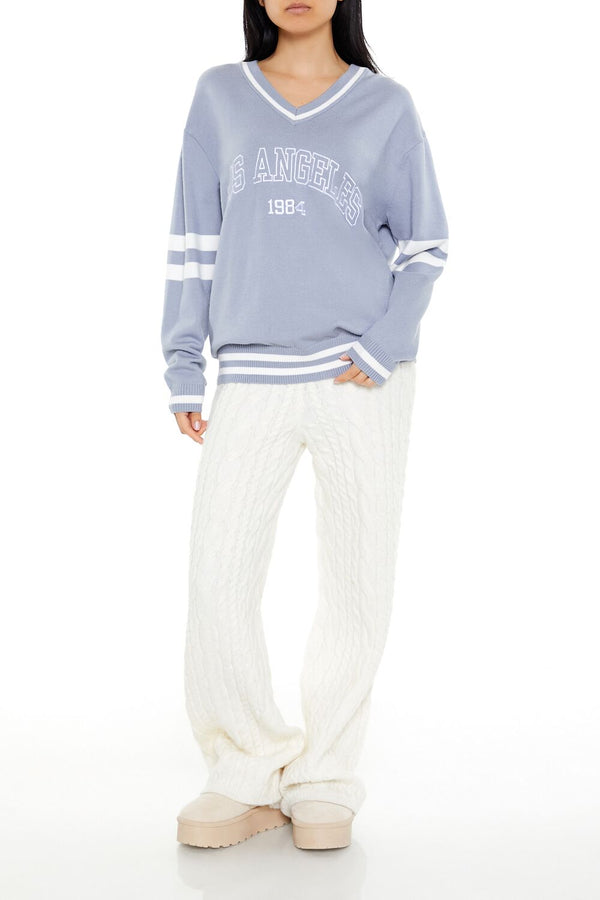 Forever 21 Los Angeles Embroidered Sweater