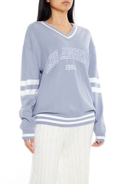 Forever 21 Los Angeles Embroidered Sweater