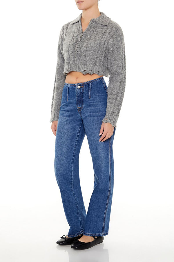 Forever 21 Low-Rise Bootcut Jeans