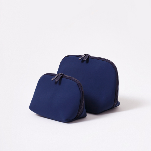 Forever 21 MAKEUP POUCH SET DEEP BLUE