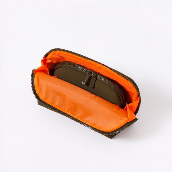 Forever 21 MAKEUP POUCH SET SAFARI GREEN