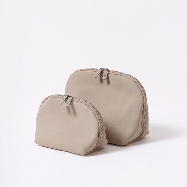 Forever 21 MAKEUP POUCH SET TAUPE