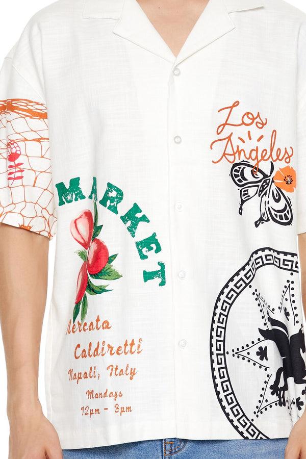 Forever 21 Market Motif Graphic Shirt