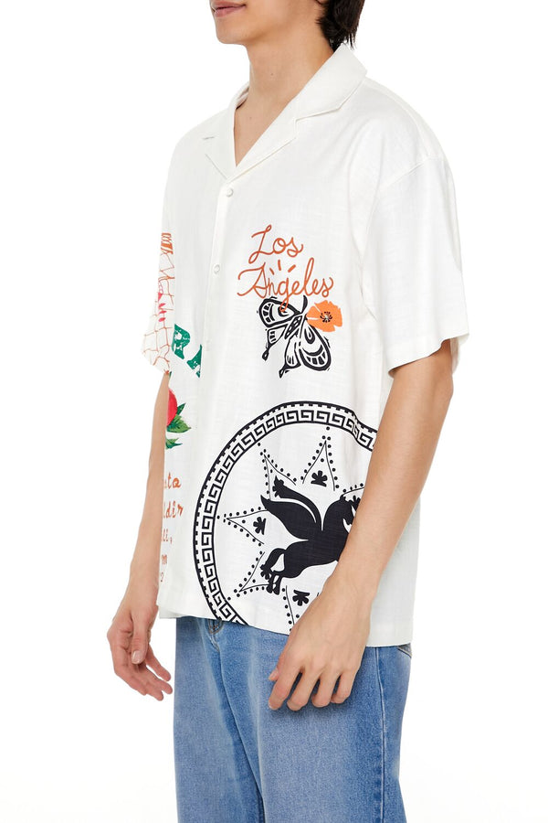 Forever 21 Market Motif Graphic Shirt