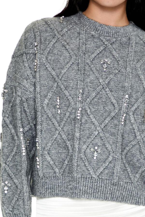 Forever 21 Marled Faux Gem Sweater