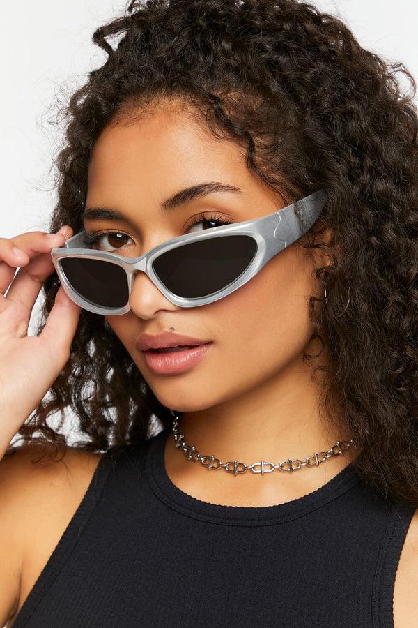 Forever 21 Metallic Shield Sunglasses