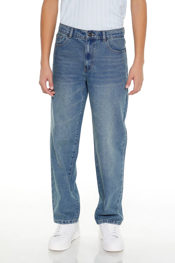 Forever 21 Mid-Rise Straight Jeans