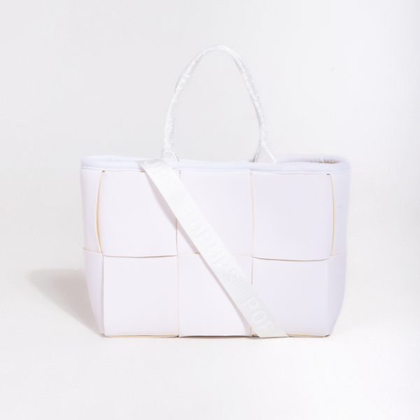 forever 21 MINI ICON TOTE WHITE YELLOW
