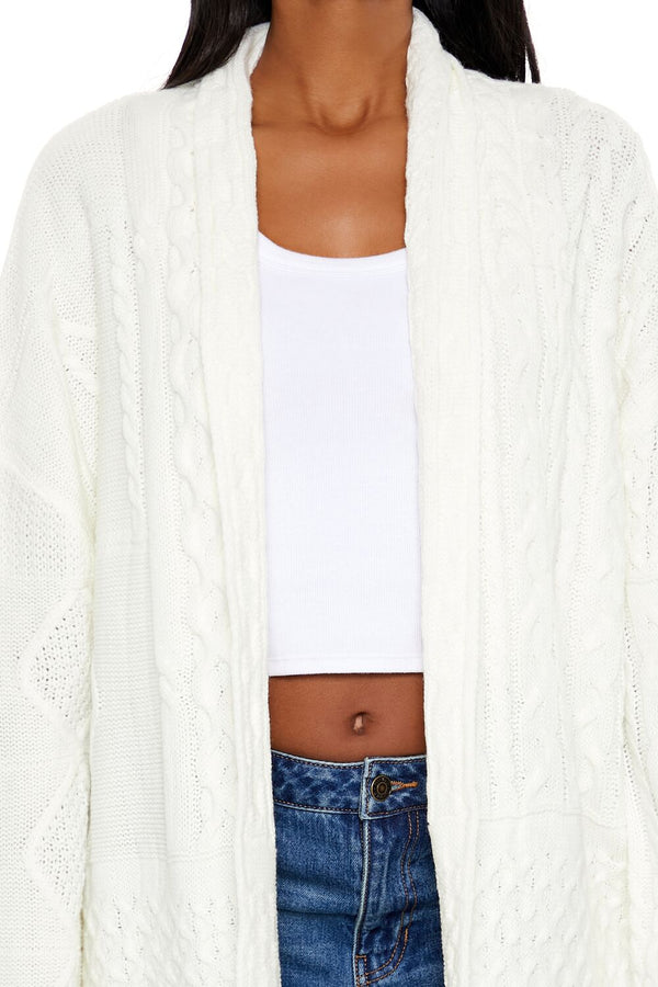 Forever 21 Mixed Knit Cardigan Sweater