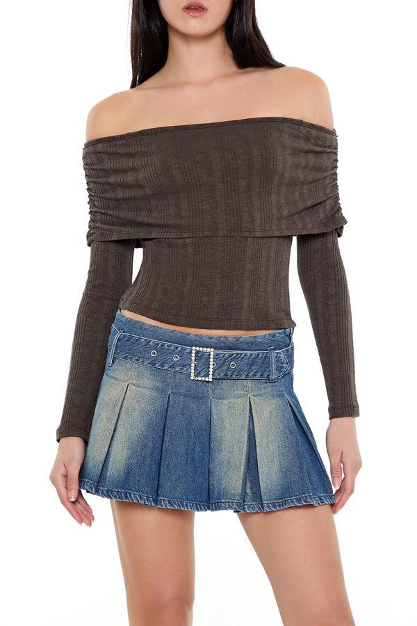 forever 21 Off-the-Shoulder Crop Top