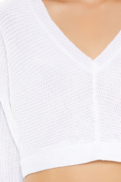 Forever 21 Open-Back Cropped Sweater