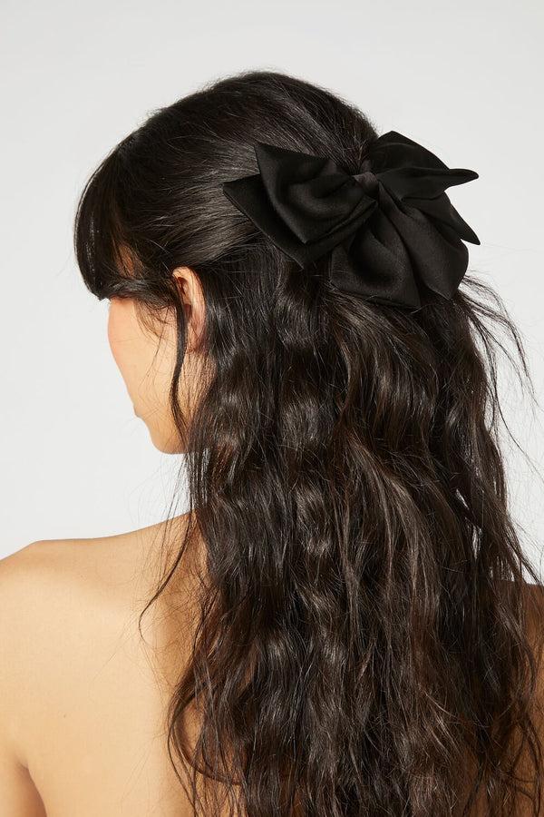 Forever 21 Oversized Satin Bow Hair Barrette