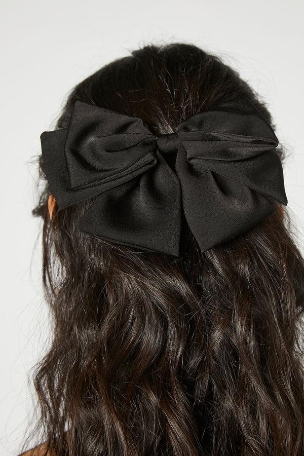 forever 21 Oversized Satin Bow Hair Barrette