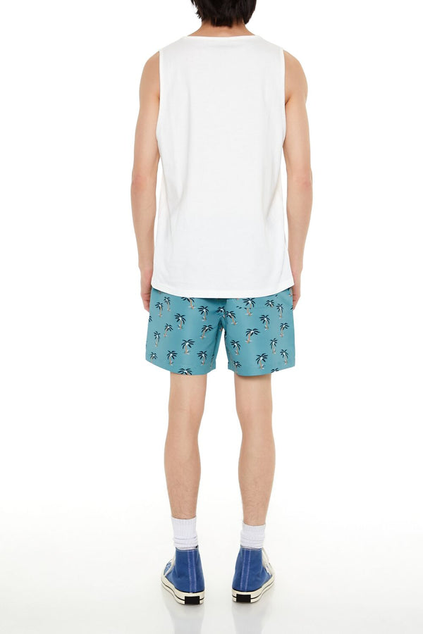 Forever 21 Palm Tree Swim Trunks