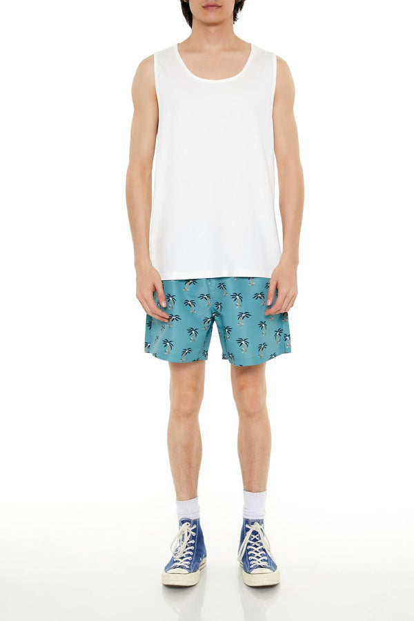forever 21 Palm Tree Swim Trunks