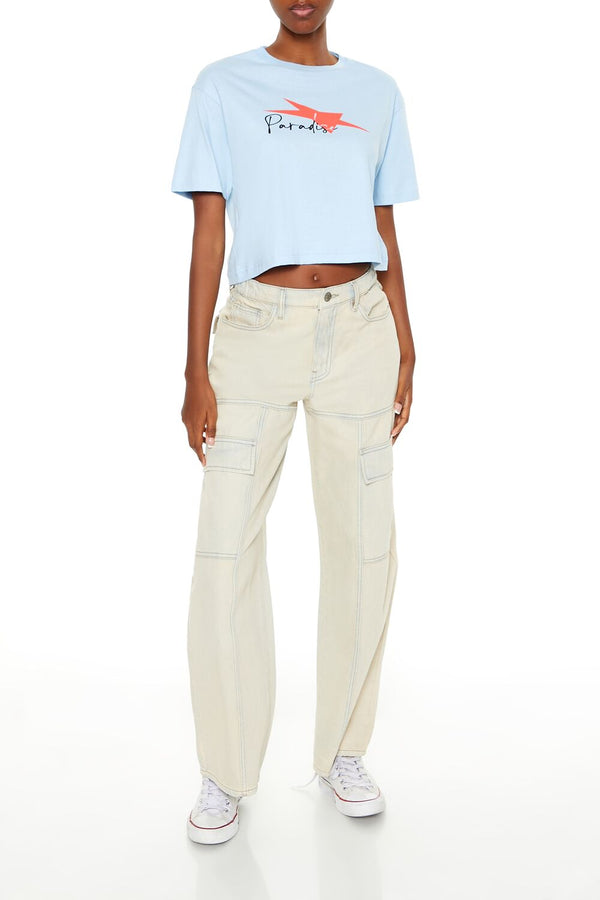 Forever 21 Paradise Graphic Baby Tee