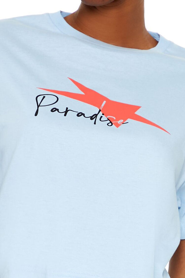 Forever 21 Paradise Graphic Baby Tee
