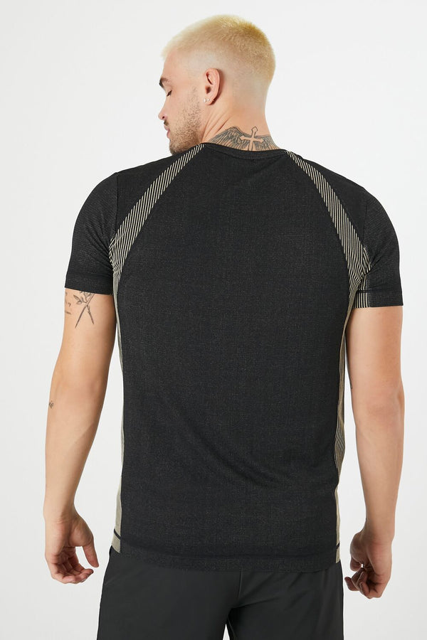 Forever 21 Pinstriped Colorblock Tee