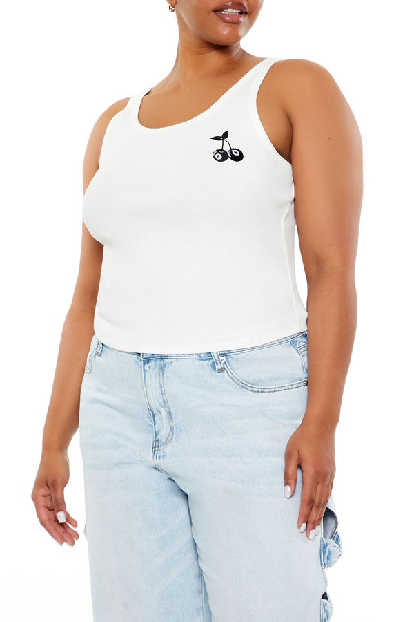 forever 21 Plus Size 8-Ball Cherry Tank Top