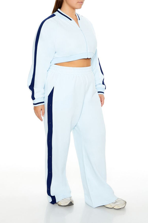 Forever 21 Plus Size Active Striped Sweatpants